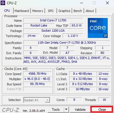 CPU Z」 とは？ 解説及び使い方 - とーたまブログ